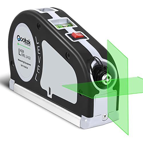 Qooltek Rechargeable Green Laser Level and Tape Measure