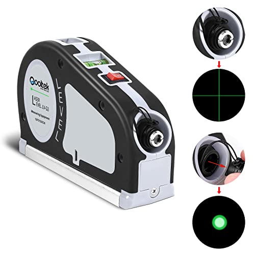 Qooltek Rechargeable Green Laser Level and Tape Measure