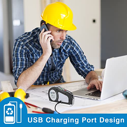 Qooltek Rechargeable Green Laser Level and Tape Measure