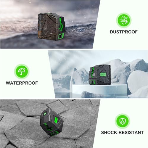 Elikliv Self-Leveling Green Cross Line Laser Tool