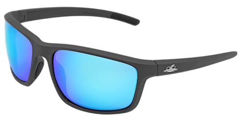 Bullhead Safety Crevalle Safety Glasses - Blue Mirror Lens