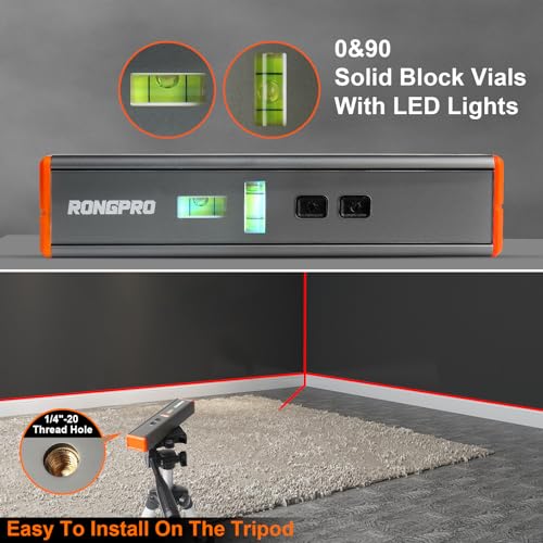 Magnetic Portable Laser Level - 15Ft Cross Line
