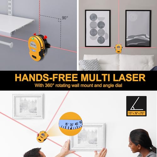 PREXISO Multi-Surface Laser Level with Wall Mount
