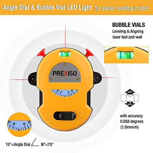 PREXISO Multi-Surface Laser Level with Wall Mount