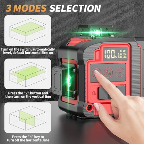 200ft Self-Leveling Green Laser Level Tool
