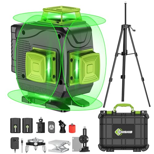 16-Line Green Laser Level with Tripod and Batteries