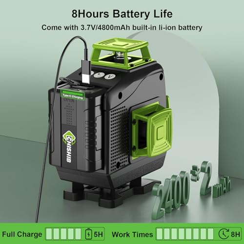 16-Line Green Laser Level with Tripod and Batteries