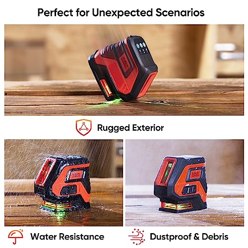 Elikliv Self-Leveling Green Laser Level Tool