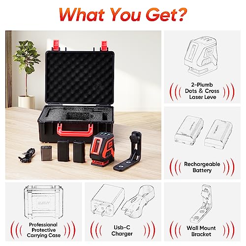 Elikliv Self-Leveling Green Laser Level Tool