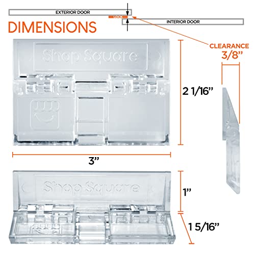 Home Safety Sliding Door Locks - 2 Pack