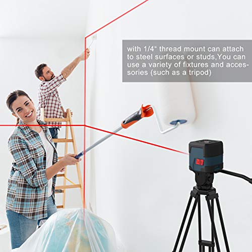 RockSeed LV1 Self-Leveling 360° Red Line Laser