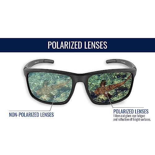 Bullhead Safety Crevalle Safety Glasses - Blue Mirror Lens