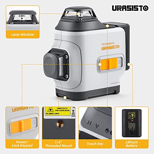 URASISTO 2 x 360 Green Beam Laser Level