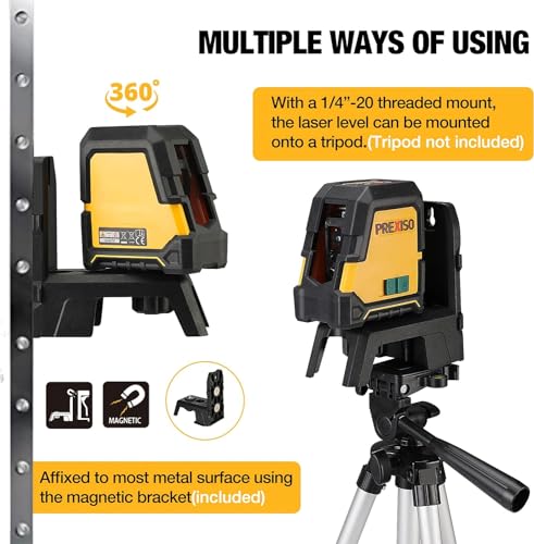 PREXISO 100Ft Self-Leveling Green Laser Level Tool