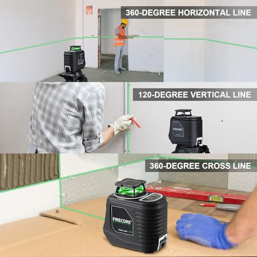 Firecore 360° Green Laser Level with Tripod