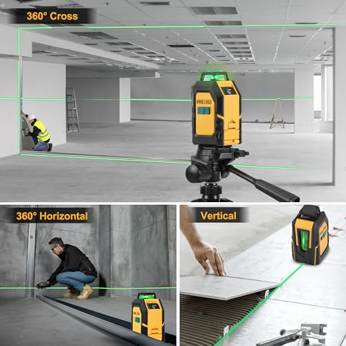PREXISO 360° Self-Leveling Green Laser Level Tool