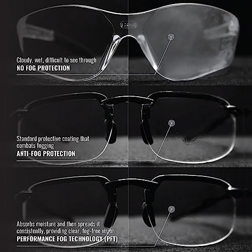 Bullhead Safety Crevalle Safety Glasses - Blue Mirror Lens