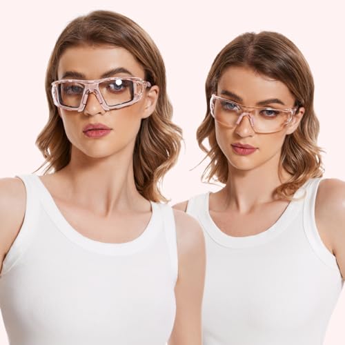 UKNOW Wraparound Safety Glasses with Anti-Fog Lenses