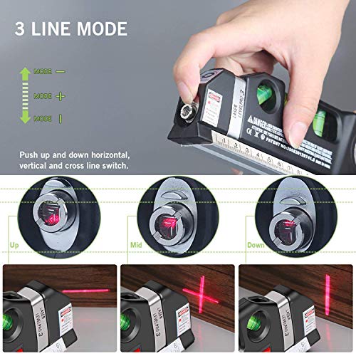 Multipurpose Laser Level and Tape Measure Combo