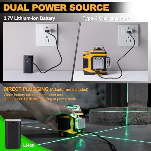 PREXISO 360° Self-Leveling Green Laser Level Kit