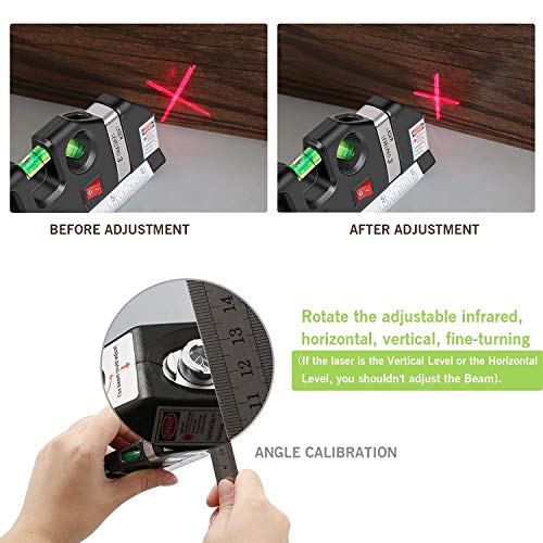 Multipurpose Laser Level and Tape Measure Combo