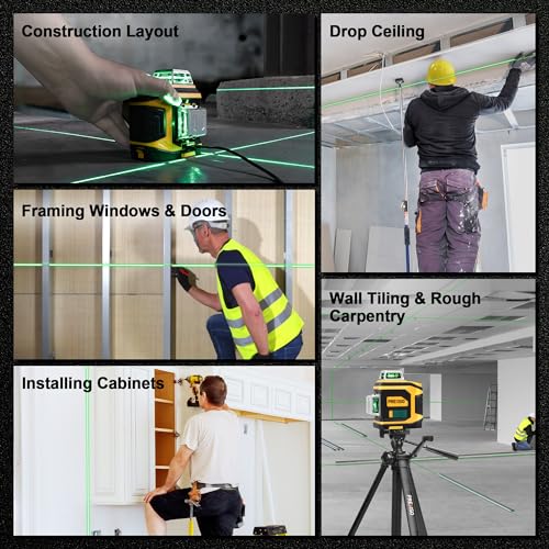 PREXISO 360° Self-Leveling Green Laser Level Kit