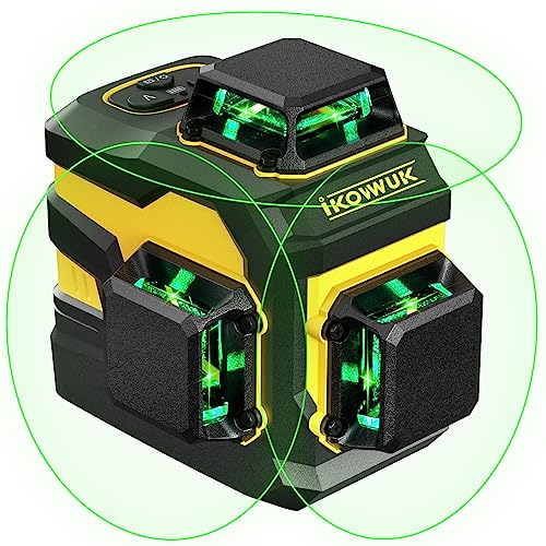 IKOVWUK 3x360° Green Laser Level Tool