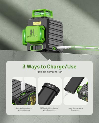 Huepar 360° Self-Leveling Laser Level Tool