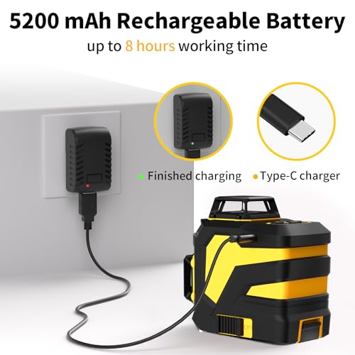 IKOVWUK 3x360° Green Laser Level Tool