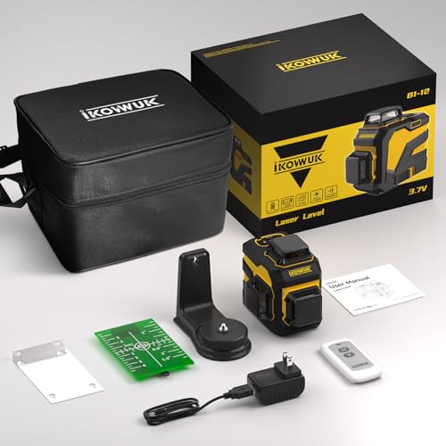 IKOVWUK 3x360° Green Laser Level Tool
