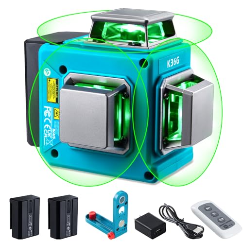 KEZERS 12-Line 360° Green Laser Level Tool