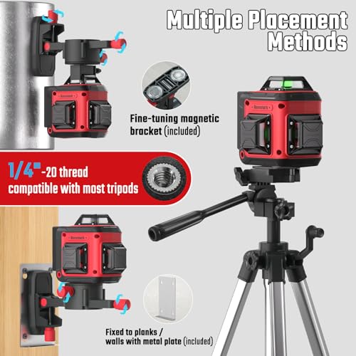 Revvstark 3D Cross Line Laser Level Kit