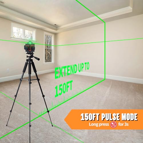4D Green Laser Level with Rechargeable Batteries