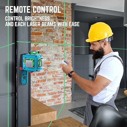 KEZERS 360° Green Laser Level with Remote Controller