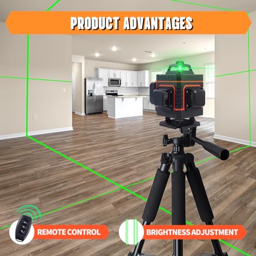 4D Green Laser Level with Rechargeable Batteries