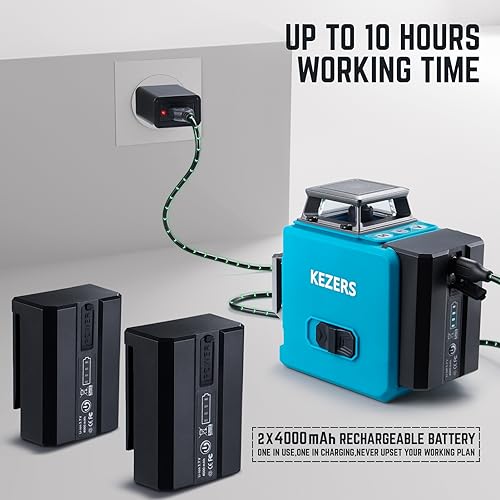 KEZERS 360° Green Laser Level with Remote Controller