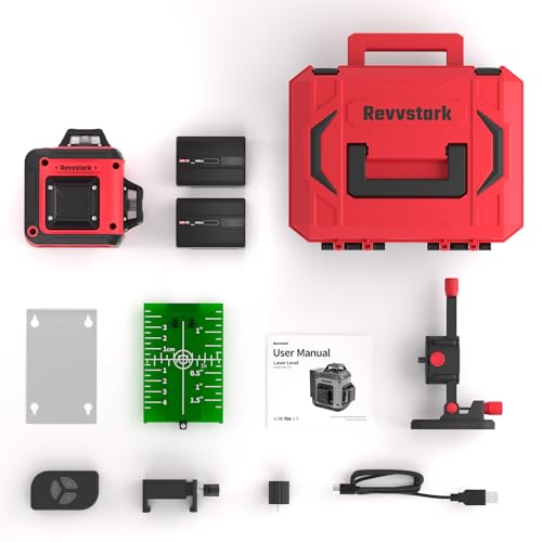 Revvstark 3D Cross Line Laser Level Kit