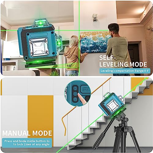 Catlyn 360° Green Laser Level Tool with Pulse