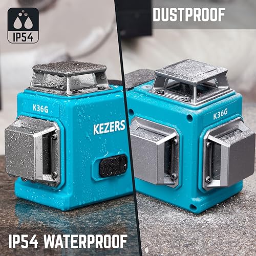 KEZERS 360° Green Laser Level with Remote Controller