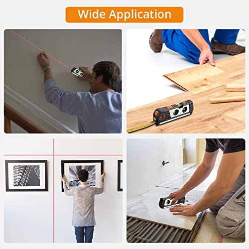 Neoteck Laser Level with Tape Measure and Bubble