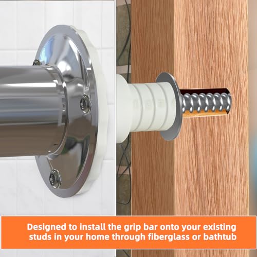 Fiberglass Shower Grab Bar Mounting Kit with Anchors