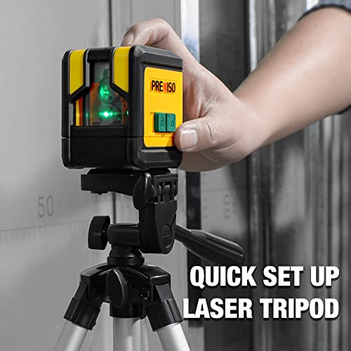 PREXISO 100Ft Green Laser Level with Tripod