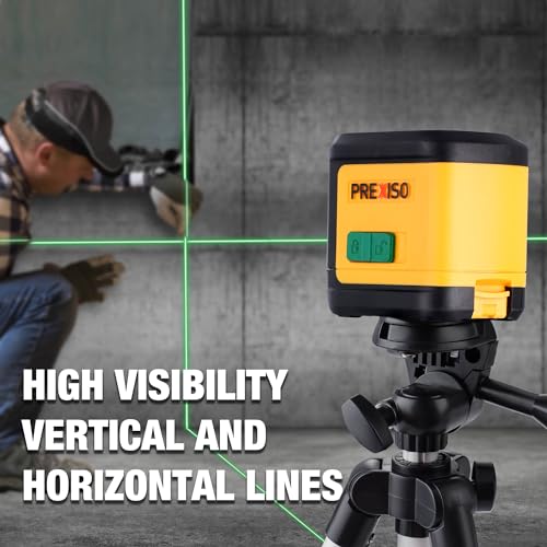 PREXISO 100Ft Green Laser Level with Tripod