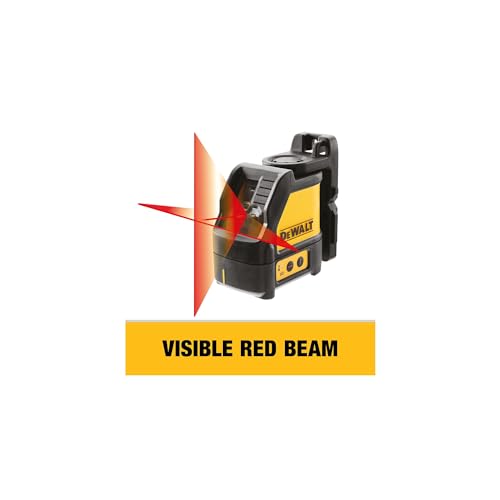 DEWALT Self-Leveling Cross Line Laser, Red Beam