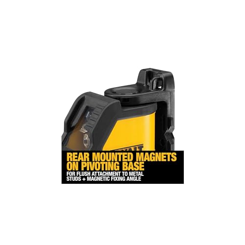 DEWALT Self-Leveling Cross Line Laser, Red Beam
