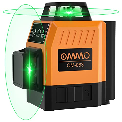 OMMO 8-Line Green Laser Level with Magnetic Stand