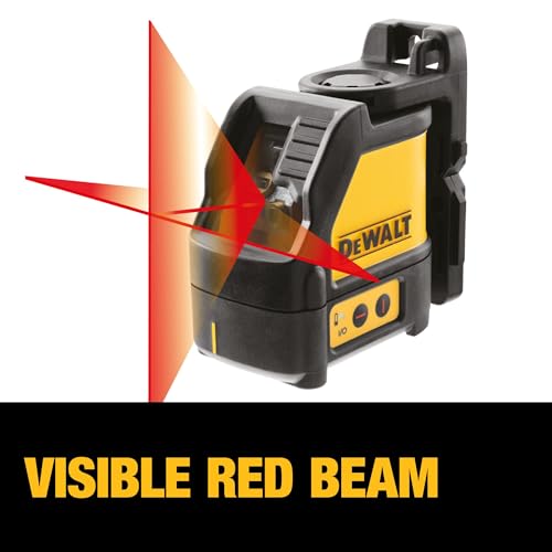 DEWALT Self-Leveling Cross Line Laser, Red Beam
