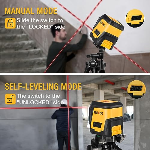 PREXISO Self-Leveling Cross Line Laser Level Tool