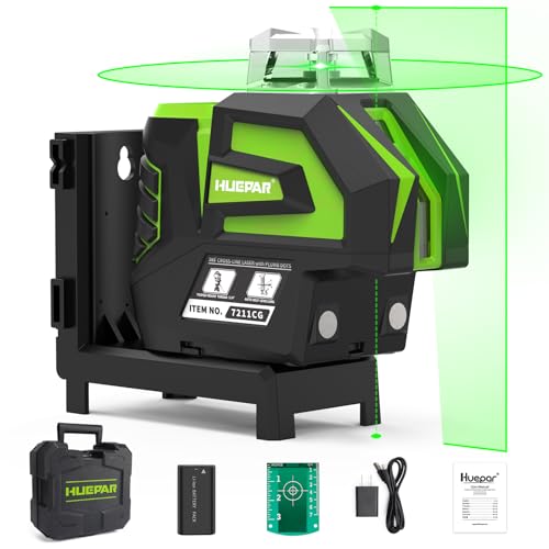 Huepar Self-Leveling Green Laser Level Tool 7211CG