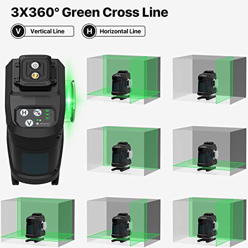 3D Green Laser Level with Magnetic Bracket